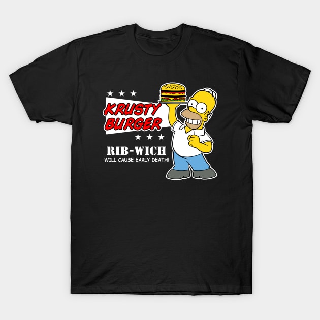 Burger Shop v2 T-Shirt by buby87